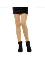 LEG AVENUE - MEDIAS TRANSPARENTES DORADAS