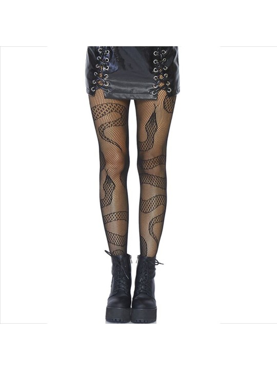 LEG AVENUE - ZWARTE SNAKE NETKOUSEN