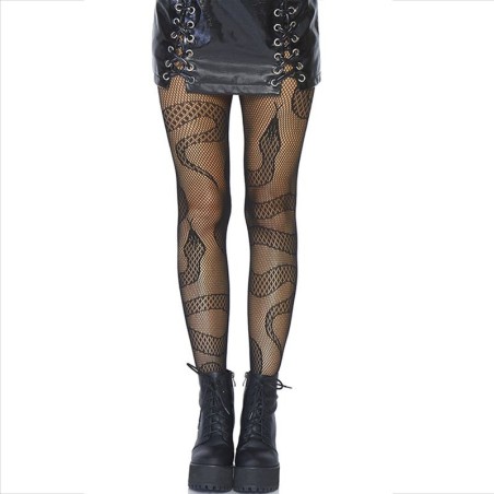 LEG AVENUE - ZWARTE SNAKE NETKOUSEN