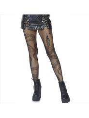 LEG AVENUE - STRÜMPFE NET SNAKES SCHWARZ