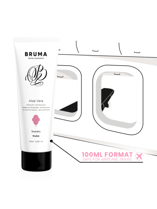 BRUMA - ALOE VERA GLEITGEL ZUCKERWATTE GESCHMACK 100 ML