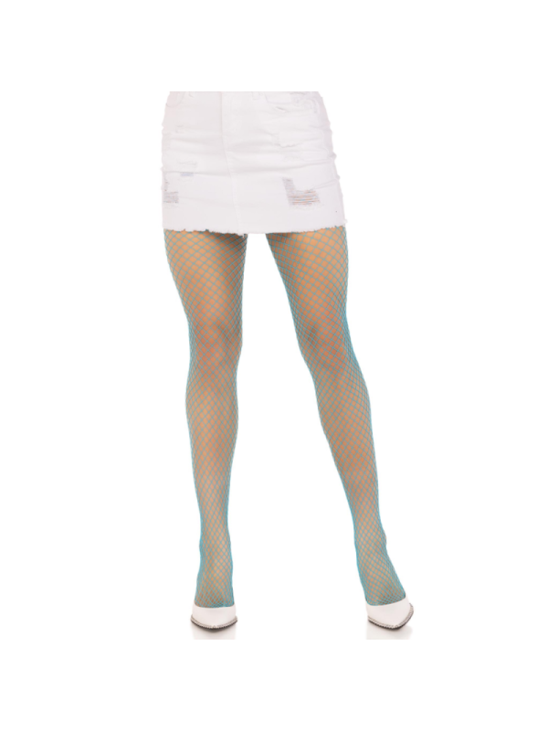 LEG AVENUE - MEIA-CALA LYCRA FISHNNET AZUL