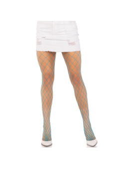 LEG AVENUE - DIAMOND-NETZSTRUMPFHOSE BLAU