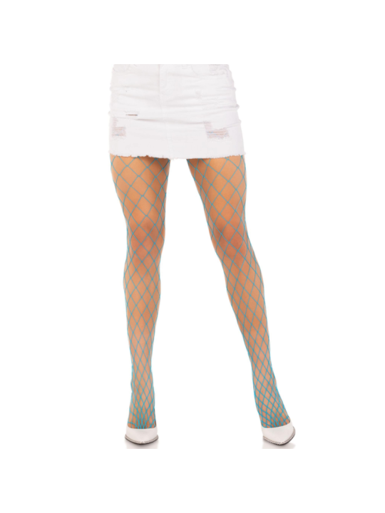 LEG AVENUE - DIAMOND-NETZSTRUMPFHOSE BLAU