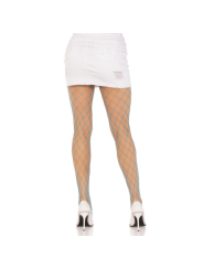 LEG AVENUE - MEIA-CALA DIAMOND FISHNNET AZUL