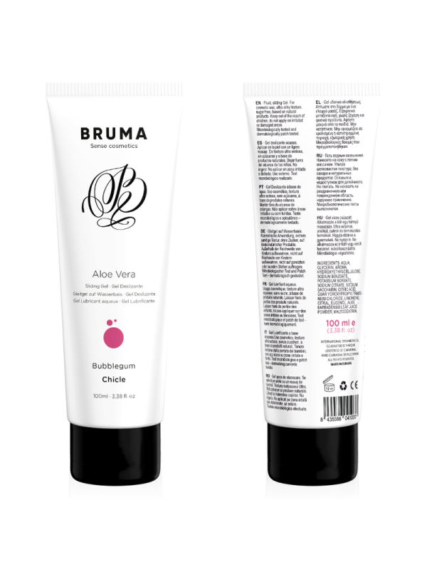 BRUMA - GEL DESLIZANTE CON ALOE VERA SABOR A CHICLE 100 ML