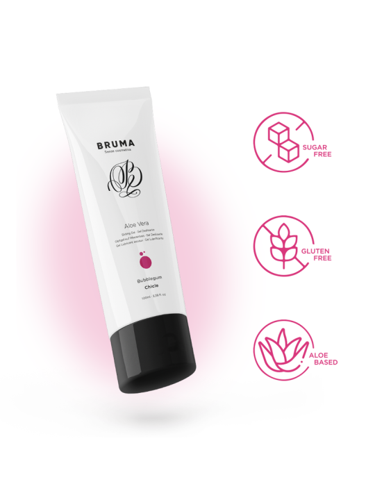 BRUMA - GEL DESLIZANTE DE ALOE VERA SABOR BUBBLEGUM 100 ML