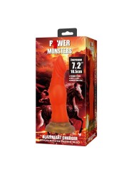 POWER MONSTERS - BLAZEHEART CHARGER FANTASY DILDO DE SILICONE 18,5 CM 