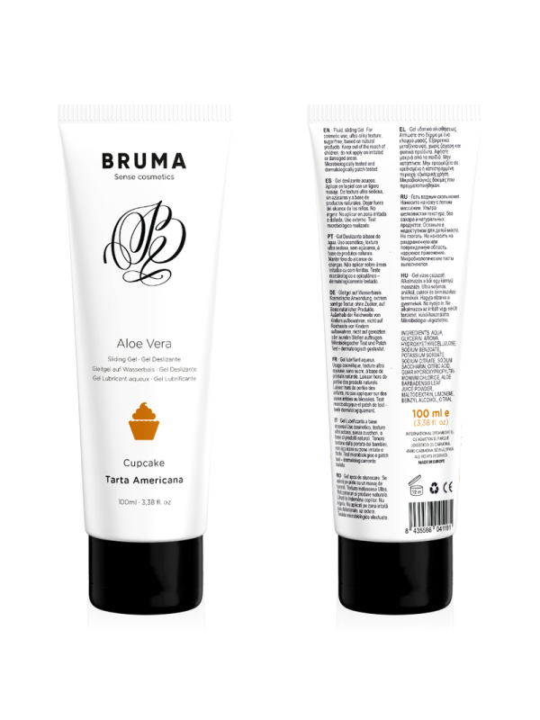BRUMA - GEL DESLIZANTE CON ALOE VERA SABOR A TARTA AMERICANA 100 ML