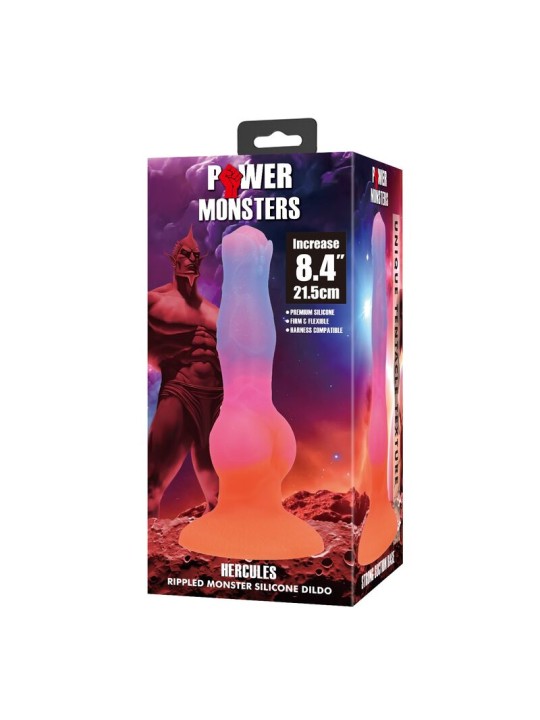 POWER MONSTERS - GODEMICHET EN SILICONE HERCULES FANTASY 21,5 CM Ø 5 C