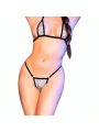 CHILIROSE - CR 4660 ZILVEREN BIKINI S/M