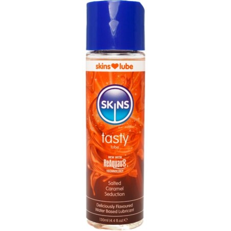 SKINS - SMAKELIJK GLIJMIDDEL OP WATERBASIS GEZOUTEN KARAMEL 130 ML