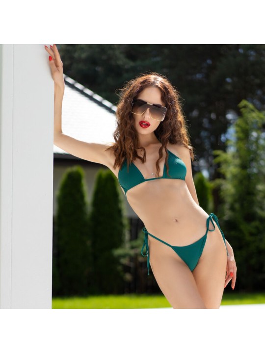 CHILIROSE - CR 4449 ENSEMBLE BIKINI VERT S/M