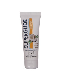 HOT - SUPERGLIDE ESSBARES GLEITMITTEL AUF WASSERBASIS, KOKOSNUSS, 75 M