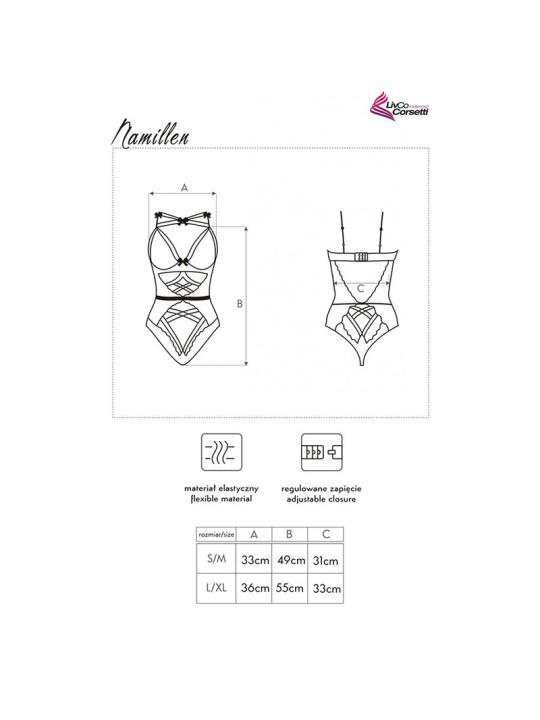 LIVCO CORSETTI FASHION - NAMILLEN LC 90528 CORPO NERO