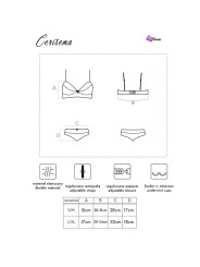 LIVCO CORSETTI FASHION - CERISEMA LC 21005 REGGISENO + SLIP CORALLO