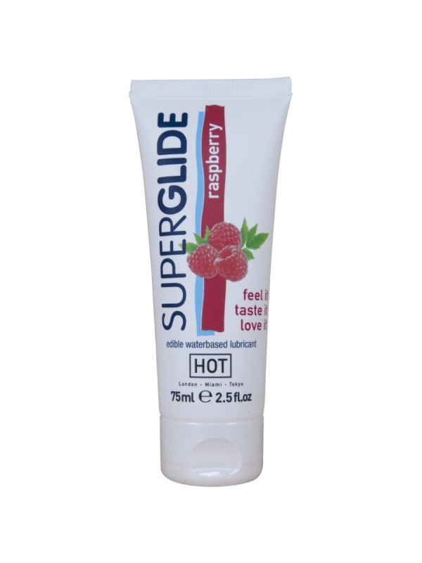 HOT - SUPERGLIDE LUBRIFICANTE COMESTÍVEL À BASE DE ÁGUA COM SABOR FRAM