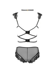 LIVCO CORSETTI FASHION - PALMENOM LC 90614 BH + PANTY ZWART L/XL