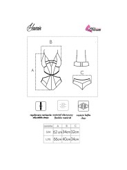 LIVCO CORSETTI FASHION - HAWAIN LC 90665 BODY PRETO L/XL