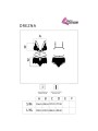 LIVCO CORSETTI FASHION - DREZNA LC 90733 SUJETADOR + PANTY NEGRO S/M