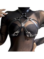 SUBBLIME - LEATHER CHEST HARNESS BLACK ONE SIZE