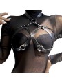 SUBBLIME - LEATHER CHEST HARNESS BLACK ONE SIZE