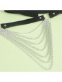 SUBBLIME - LEATHER CHAINBELT BLACK ONE SIZE