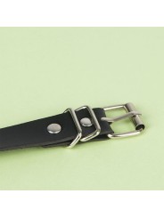 SUBBLIME - ZWARTE LEDEREN KETTINGRIEM ONE SIZE