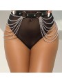 SUBBLIME - LEATHER CHAINBELT BLACK ONE SIZE