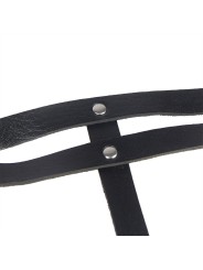 SUBBLIME - LEATHER RING CHAINBELT BLACK ONE SIZE