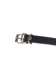 SUBBLIME - CHAINE BAGUE CUIR CEINTURE NOIR TAILLE UNIQUE