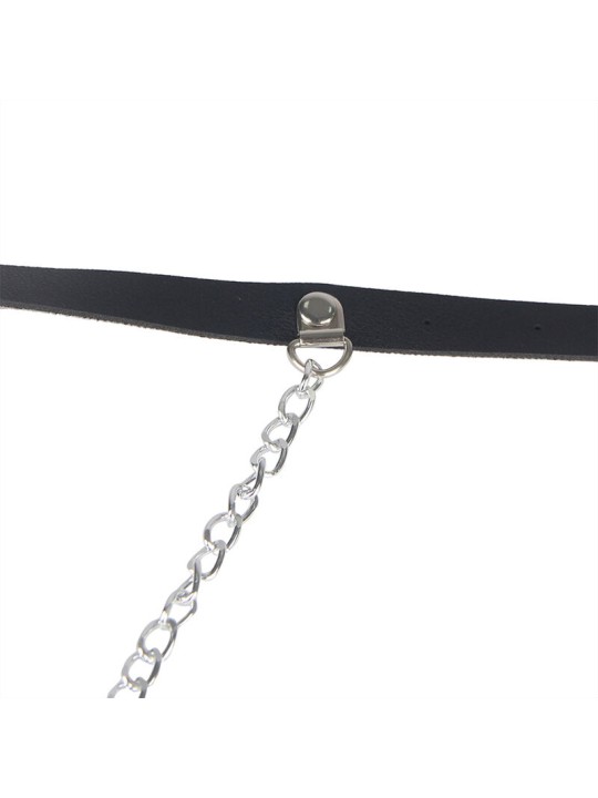 SUBBLIME - ARNÉS FORMA CINTURON CUERO NEGRO TALLA ÚNICA