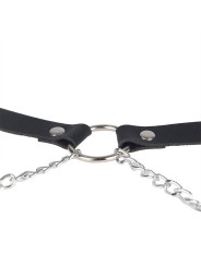 SUBBLIME - LEDERGÜRTEL HARNESS SCHWARZ EINE GRÖSSE