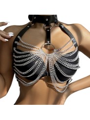 SUBBLIME - CHEST HARNESS WITH BIG RING CHAINS ONE SIZE