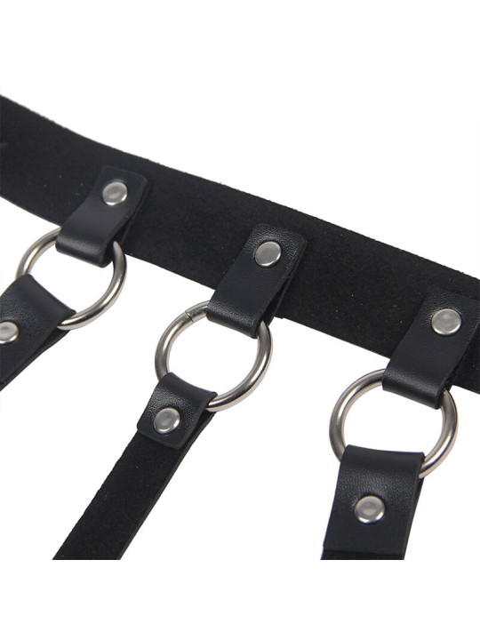 SUBBLIME - KETTING KETTING BORSTHARNESS GROTE RING ONE SIZE