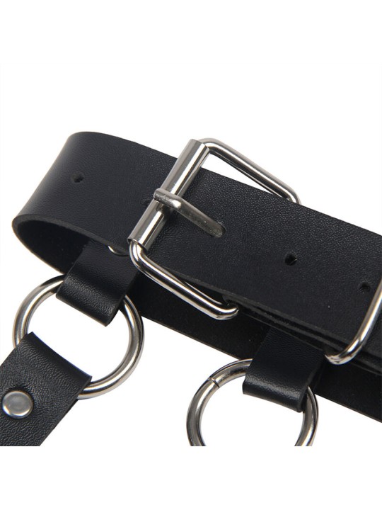 SUBBLIME - CHEST HARNESS WITH BIG RING CHAINS ONE SIZE