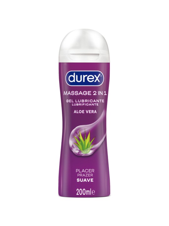 DUREX - GEL LUBRIFICANTE DE MASSAGEM SUAVE COM ALOE VERA 200 ML
