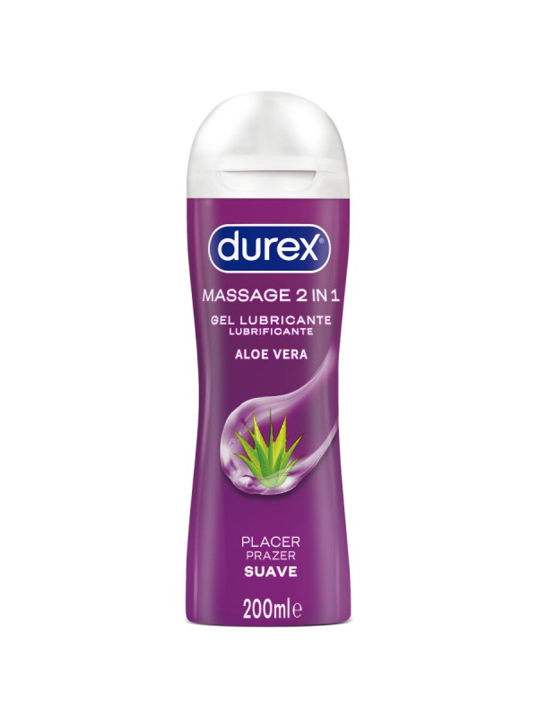 DUREX - GEL LUBRIFICANTE DE MASSAGEM SUAVE COM ALOE VERA 200 ML
