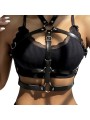 SUBBLIME - LEATHER RING CHEST HARNESS BLACK ONE SIZE