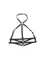 SUBBLIME - LEATHER RING CHEST HARNESS BLACK ONE SIZE