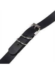 SUBBLIME - HARNAIS COMPLET AVEC BOUCLES EN CUIR NOIR TAILLE UNIQUE