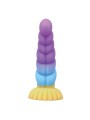 POWER MONSTERS - EINHORN DREIFARBIGER FANTASIE-SILIKONDILDO 22 CM Ø 5 