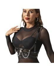 SUBBLIME - CORSET HARNESS WITH CHAINDETAIL ONE SIZE