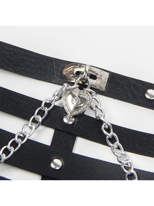 SUBBLIME - KORSETT HARNESS MIT KETTE DETAIL EINE GRÖSSE