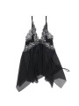 SUBBLIME - BABYDOLL FABRIC TULLE CHEST LACE L/XL