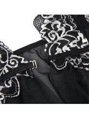 SUBBLIME - BABYDOLL FABRIC TULLE CHEST LACE L/XL