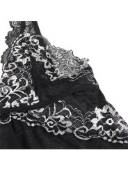 SUBBLIME - BABYDOLL FABRIC TULLE CHEST LACE L/XL