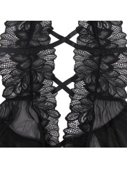 SUBBLIME - TEDDY HALTER NECK BARE BACK LACE BLACK L/XL
