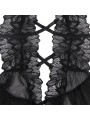 SUBBLIME - TEDDY CUELLO HALTER ESPALDA DESCUBIERTA ENCAJE NEGRO L/XL