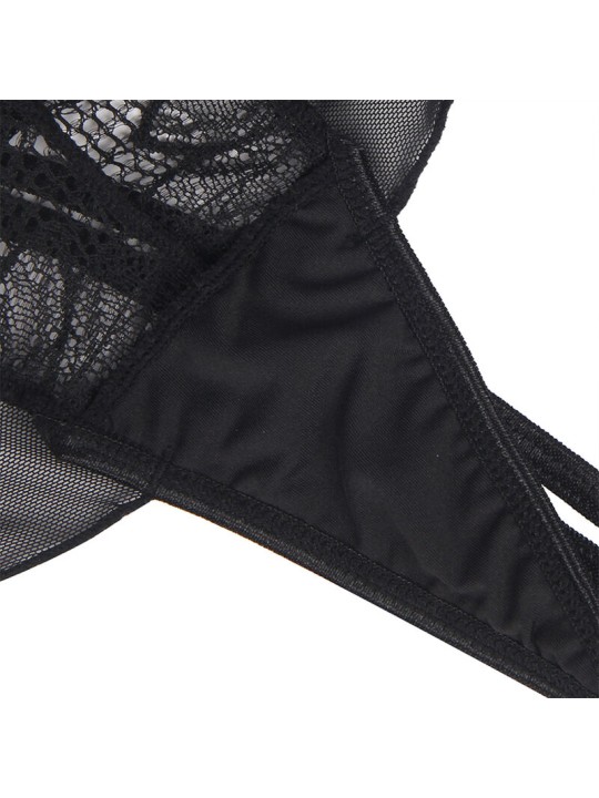 SUBBLIME - TEDDY HALTER COLLO SCHIENA NUDA PIZZO NERO L/XL